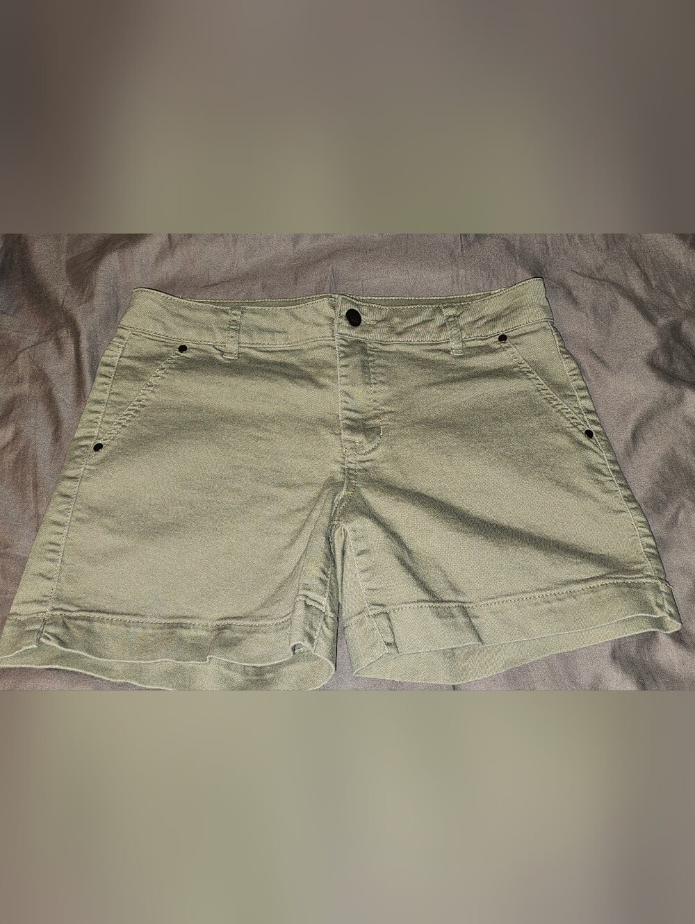 d. jeans Olive Green Women's Shorts 10